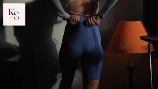 10. Hmm nice pussy under her transparent panties