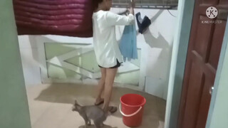 3. downblouse cleaning floor (starts at 9:11)