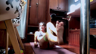 2. you can almost see her pussy during the whole video
