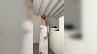 10. Timestamped full boob slip during try-on haul (32:12)