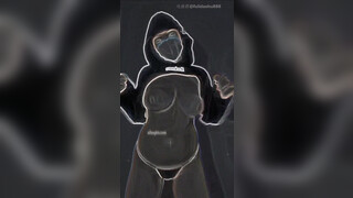2. filter tries to cover her huge tits from bouncing