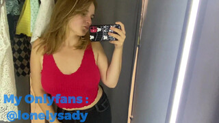 4. Slutty girl tits out and puppy content on her instagram