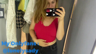Slutty girl tits out and puppy content on her instagram