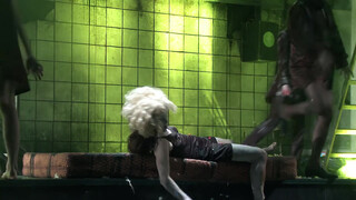 7. Naked on stage (crazy acting)