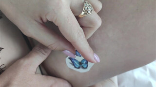 1. Temporary Tattoo / Two beautiful butterflies