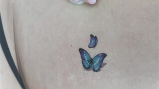 7. Temporary Tattoo / Two beautiful butterflies