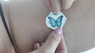 3. Temporary Tattoo / Two beautiful butterflies