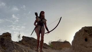 5. Sexy bow hunter is not wearing pants at 1:35 in “Guennadi Ulibin Proyecto artistico Amazona Parte 56”