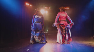 5. Burlesque cowgirls, first of several boob flashes (time-stamped at 4:36)