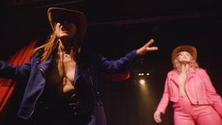10. Burlesque cowgirls, first of several boob flashes (time-stamped at 4:36)