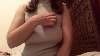 9. Braless asmr shirt scratching
