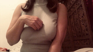 3. Braless asmr shirt scratching