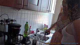 7. No panties pussy frontal flashing at 00:40 and many more positions like taking off dresses from 00:34 brunette in sexy lingerie with stockings and Oktoberfest costume from 03:24