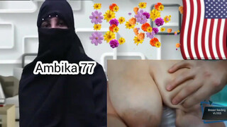 8. Hijab, flowers, flag, and boobs. Very odd video “Breast hand expression learn | USA ???????? Mom | big boobs handexpression tutorial learn this video”