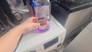 2. in mirror through see-through bottle 0:06 – 0:10, 0:22 – 0:28, 0:39 – 0:44; completely exposed 1:02 – 1:05; obscured masturbation 1:13 – 1:15