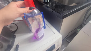 3. in mirror through see-through bottle 0:06 – 0:10, 0:22 – 0:28, 0:39 – 0:44; completely exposed 1:02 – 1:05; obscured masturbation 1:13 – 1:15