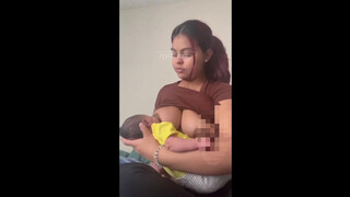 4. Breastfeeding lactating young mom