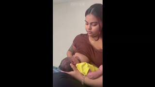 1. Breastfeeding lactating young mom