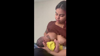 9. Breastfeeding lactating young mom