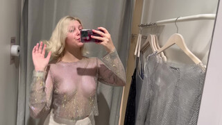 4. See-Through Try On Haul | Transparent Lingerie and Clothes | Try-On Haul At The Mall #3