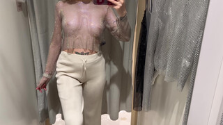 7. See-Through Try On Haul | Transparent Lingerie and Clothes | Try-On Haul At The Mall #3