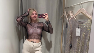 2. See-Through Try On Haul | Transparent Lingerie and Clothes | Try-On Haul At The Mall #3