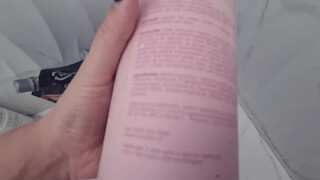 pussy flashing in mirror throughout; the longest are 0:10 for 2 secs, 0:23 for 1 sec, and 0:58 for 5 secs