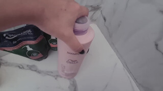 1. pussy flashing in mirror throughout; the longest are 0:10 for 2 secs, 0:23 for 1 sec, and 0:58 for 5 secs