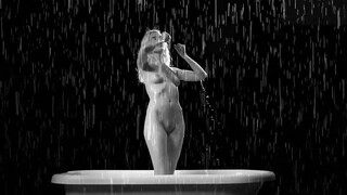 7. Full black and white nude