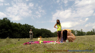 5. Quick before going down lots of panties oops upskirt views but 04:47 pussy bend over and 04:48 and after jumping flying skirt under pussy