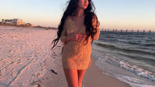 4. Beach sunset shoot with Art model Mattie