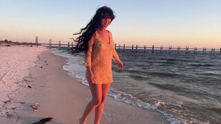 5. Beach sunset shoot with Art model Mattie