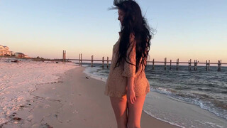 6. Beach sunset shoot with Art model Mattie