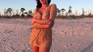 1. Beach sunset shoot with Art model Mattie