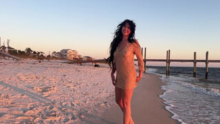 9. Beach sunset shoot with Art model Mattie