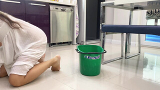 8. | Mop the floor | see through | slip pussy |