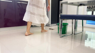 2. | Mop the floor | see through | slip pussy |