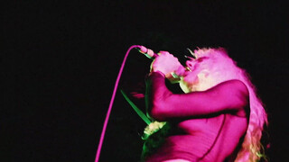 8. The singer in a transparent shirt.
