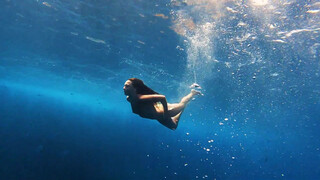 7. Topless swimming (starts at 0:40)