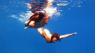 9. Topless swimming (starts at 0:40)