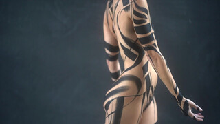 4. Body Painted with Black