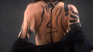 Body Painted with Black