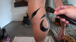 1. Body Painted with Black