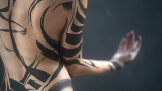 7. Body Painted with Black