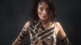 8. Body Painted with Black