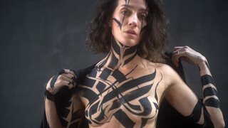 2. Body Painted with Black