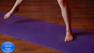 9. Now that’s a charming little bush on the lovely nude yogi