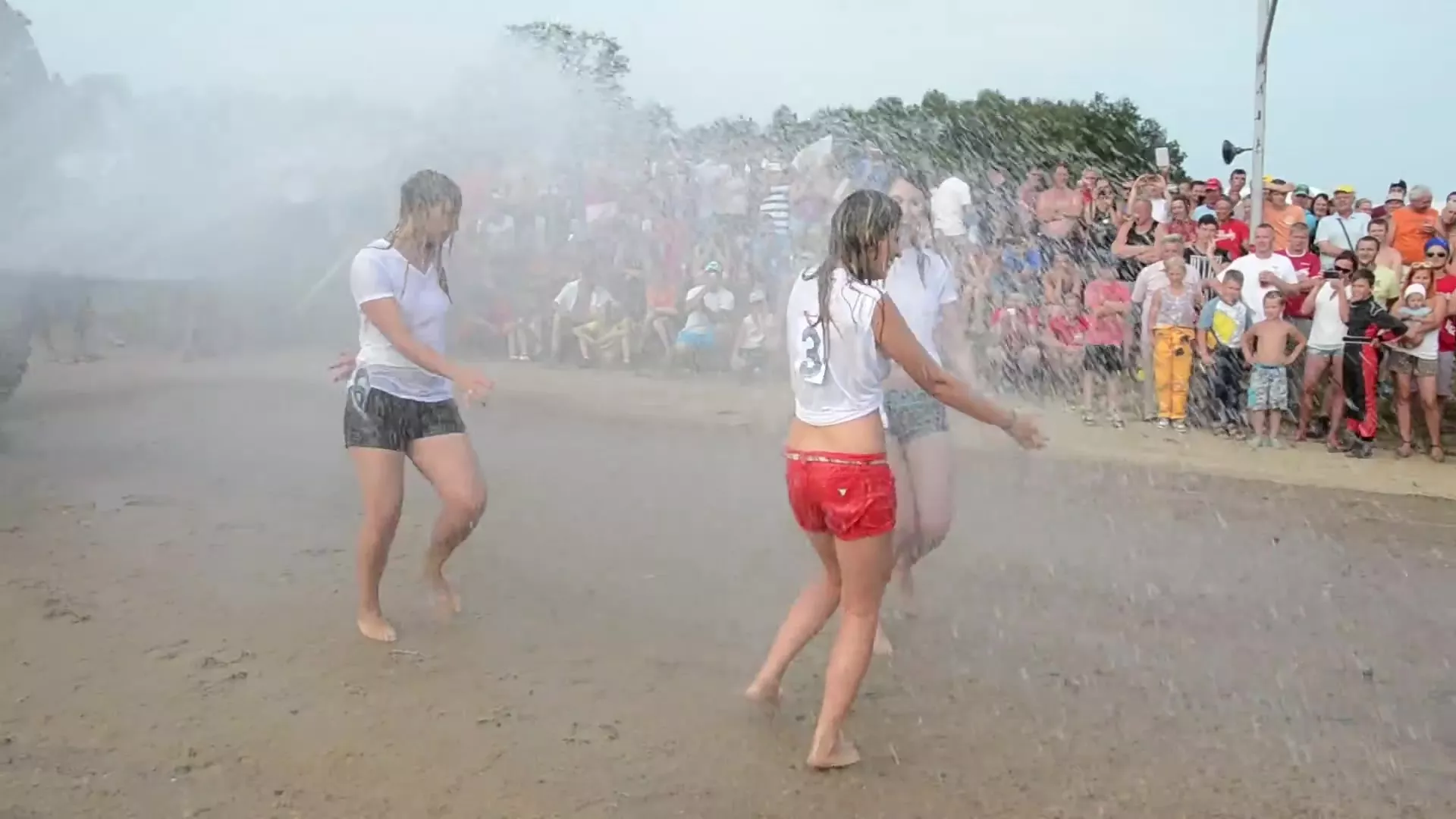 3 girls wet T-shirt public (old YT video) | Nude Video on YouTube |  nudeleted.com