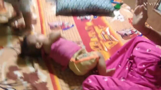 4. Teasing baby While doing breastfeeding at 1.39 showing boobs
