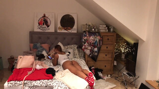 5. nice ass on bed from 02:48 before and after girls in thongs